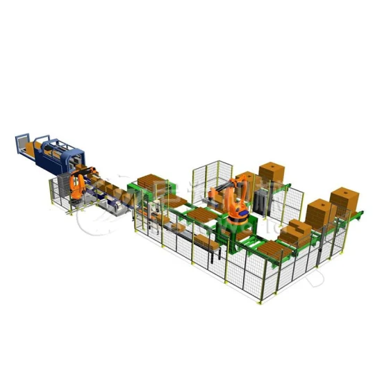 Macchina per pallettizzazione robot diretta in cartone in fabbrica
