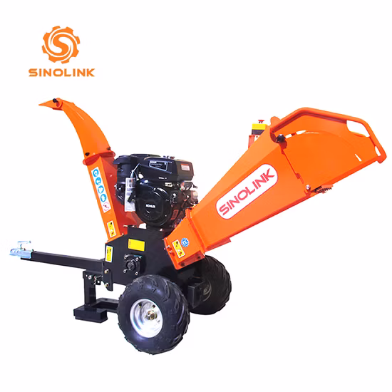 Tamburo a benzina 15HP/Dispositivo mobile idraulico/Motore diesel trituratore/Tipo di tamburo/Industriale/Disco/Trattore Cippatrice per legno trituratore a tamburo da 4,7 pollici per tagliare il legno